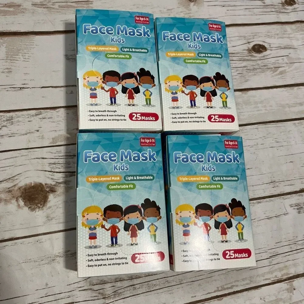 Kids Children’s Face Masks Disposable ages 6-14